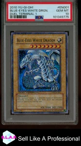 BLUE EYES WHITE DRAGON YU-GI-OH! - DUEL TERMINAL 1 DT01-EN001 2010 ENG PSA 10 - Bild 1 von 2