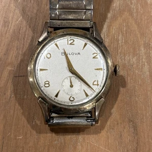 Reloj Bulova Vintage 10k RGP Bisel Modelo L8 Tal cual - Imagen 1 de 14
