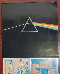 Pink Floyd Dark Side of the Moon German 1970s VG+ Harvest Blue Triangle + Postca - Imagen 1 de 8