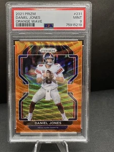 2021 Prizm - Daniel Jones Orange wave /60 PSA 9 Colts - Picture 1 of 3