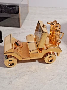 Orologio carrello da golf in ottone dorato USMCO1730 acciaio inossidabile dorato - Foto 1 di 9