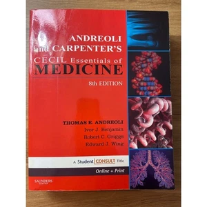 Andreoli & Carpenter’s Cecil Essentials of Medicine 8th Edition Paperback - Imagen 1 de 3
