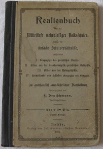 Realienbuch für die Mittelstufe mehrklassiger Volksschulen 1907 preußisch - Bild 1 von 12
