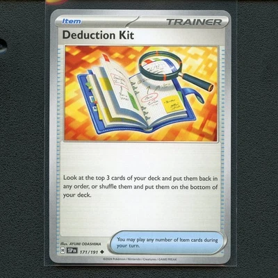 Pokémon TCG SV08: Surging Sparks #171/191 Deduction Kit Regular - Image 1 of 2