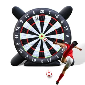 3m Giant Inflatable Soccer Dart Board Outdoor Game Buit-in Blower& Sticky Balls - Picture 1 of 11