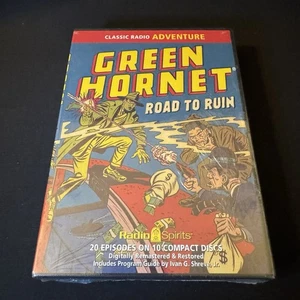 BRAND NEW Radio Spirits The Green Hornet Road to Ruin 10 CDs/20 Episodes - Imagen 1 de 2
