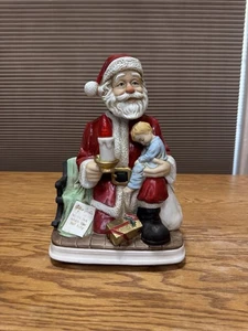 Melody In Motion 2000 Santa “ Silent Night ” Some Scratch Candle Repair - Picture 1 of 8