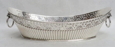 EXCEPCIONAL PLATO DE PAN DE 10" RETICULADO PLATA ESTERLINA SHEFFIELD 1894 Foto 1 de 4