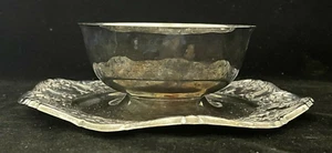Wallace Grand Victorian #1666 Relish Schale mit aufgesetztem Unterteller - Bild 1 von 6