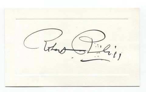 Robert Phillip Signed Card Autographed Vintage Signature Artist Painter Cover