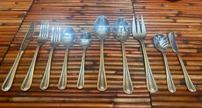 Internacional * Cubiertos de acero inoxidable brillante ROYAL BEAD GOLD ELECCIÓN - ELEGIR (B) Foto 1 de 3