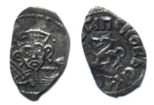 Moneta d'argento russa del XV secolo. Duca Dovmont. RARO! UNC - Foto 1 di 1
