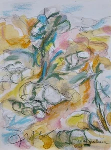 Magdalena Reinharez-Pintura Original-Acuarela-Paisaje - Picture 1 of 2