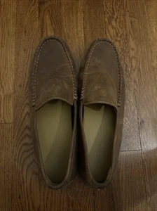 Cole Haan Driving Loafers Dress Mens Size 13 M Brown Leather Shoes Slip On Flat - Picture 1 of 7