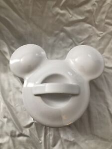 Disney Parks Exclusive White Porcelain Mickey Mouse Head Casserole Dish With Lid