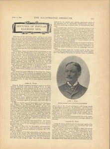 1892 Railroad Men Pennsylvania Railroad Philadelphia Reading Railroads History - Picture 1 of 2