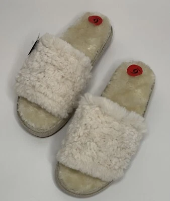 Zapatillas para mujer Minnetonka punta abierta imitación piel gamuza cuero ribete •Talla 6 *NUEVAS CON ETIQUETAS Foto 1 de 4