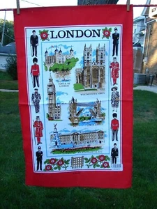 LONDON Küche TEETUCH von LAMONT Baumwolle Tourist Souvenir NEU - Bild 1 von 8