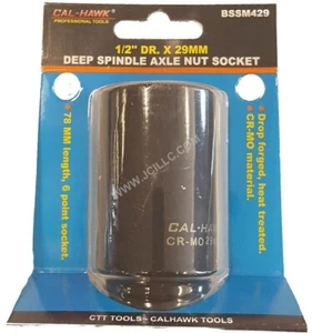 1/2" Dr. x 29mm Deep Spindle Axle Nut Socket IN STOCK READY TO SHIP - Picture 1 of 1