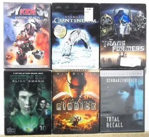6 SCIENCE FICTION SF FANTASY DVD movies READ LIST INSIDE Lot #M240 FREE US S/H - Picture 1 of 1