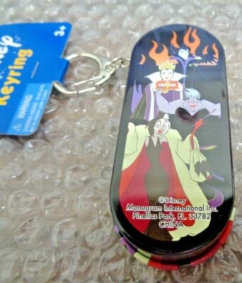 👿Llavero guardián escondite de hojalata villanos de Disney Maléfica Cruella Ursula reina malvada Foto 1 de 4