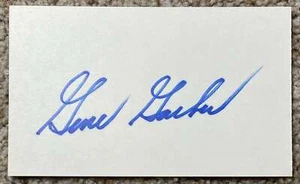 Gene Garber signed card - Braves Phillies debut 1969 - - Picture 1 of 1