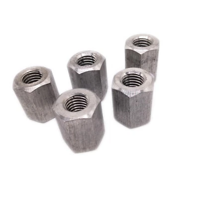 US Stock 5pcs M10 x 1.5 x 22mm Stainless steel Long Coupling Hex Nut Connector - Image 1 of 4
