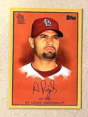 2008 Topps Gold Border Card #TCP1  Albert Pujols St. Louis Cardinals - Image 1 of 2