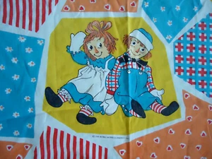 Raggedy Ann and Andy Fitted Sheet Vintage - Picture 1 of 5