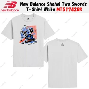 New Balance Shohei Two Swords T-Shirt White MT51742BK - Picture 1 of 5