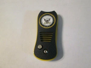 United States Navy 2 Sided Golf Ball Marker w/Switchfix Switchblade Divot Tool - Picture 1 of 2