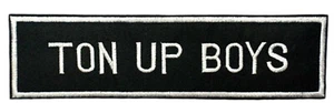 Ton Up Boys Patch 4" Embroidered iron-on Applique Biker MC Funny Sayings - Picture 1 of 8
