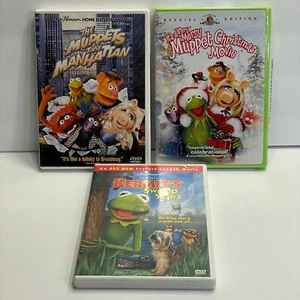 Muppets Kermit DVDs 3 Lot Kermit's Swamp Years Muppets Take Manhattan Henson - Foto 1 di 14