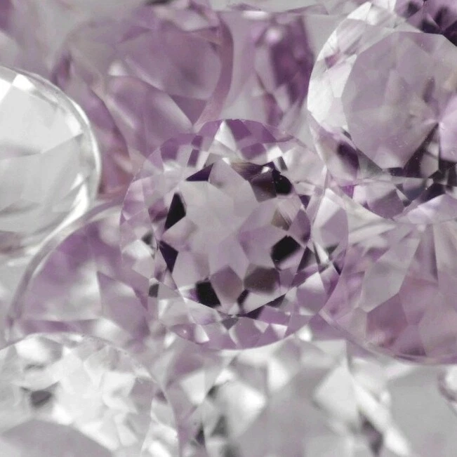 ROSA DE FRANCIA AMATISTA 10 MM CORTE REDONDO VENDIDO POR PIEDRA F-1532 Foto 1 de 1