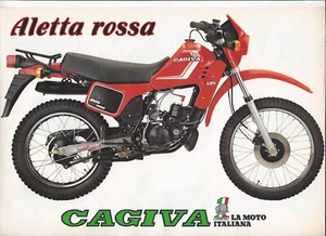 Cagiva Aletta rossa 125 plus todos los modelos folleto depliant alrededor de 1984/86 - Imagen 1 de 2