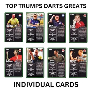 Top Trumps Darts Greats Trading Cards 2024 - Pick Your Rookie RC Card - Bild 1 von 31
