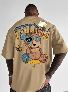Freedom WOW Bear Hombre Camisa Grande - Streetwear Moda Estilo de Vida Camiseta - Imagen 1 de 18