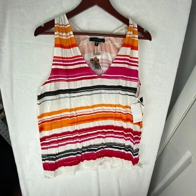 NWT Karen Kane Coral Reef Scoop V-Neck Tank Size XL 1L28176 - Image 1 of 4