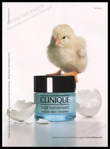 Anuncio impreso de Clinique Cosmetics Baby Chick 2000 pollo - Imagen 1 de 1