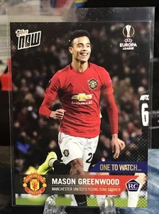 2020 Topps Now UEFA Champions League Mason Greenwood Rookie Manchester United - Picture 1 of 1