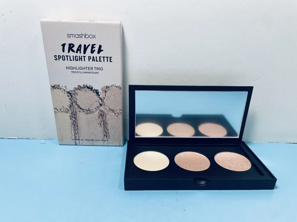 SMASHBOX - TRAVEL SPOTLIGHT PALETTE - HIGHLIGHTER TRIO - GLOW ON THE GO - BOXED - Image 1 of 1