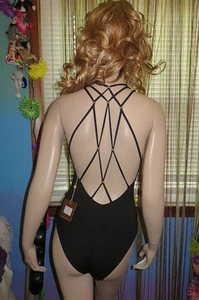 ¡NUEVO! Bond-eye AUSTRALIA Enrejado WEB ESPALDA V- Sumergir 1 Pieza Traje de Baño 6 12 $140 - Imagen 1 de 11