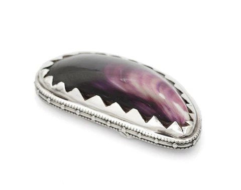 Antique Georgian Silver & Polished Natural Mussel Shell Snuff Box c1820 Cover