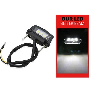 Motorcycle License Plate Light LED Number Plate Light Tail Lamp 12V Universal - Picture 1 of 12