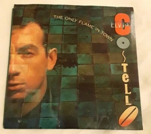 Elvis Costello & Attractions - The Only Flame In Town 7" 45 RPM Mono US 1984 NM - Picture 1 of 6