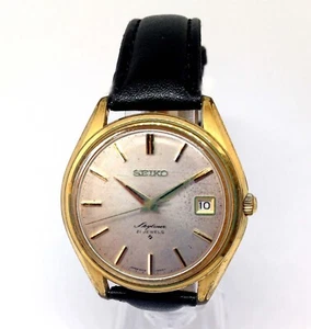Seiko Skyliner Mechanische Uhr. 37mm Gehäuse. Champagner Zifferblatt. Datum. 60`er Jahre. herren. - Bild 1 von 6