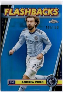 Andrea Pirlo 2024 Topps Chrome MLS Blue Refractor #126 NYCFC #104/150 - Picture 1 of 2