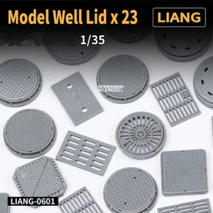 1/35 Scale Resin Well Lid/Manhole Cover Model Simulation Scene DIY Hobby Craft - Picture 1 of 7