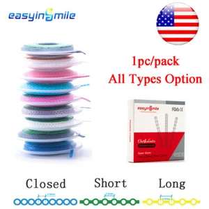 15feet Dental braces Power Chains Orthodontic super Elastic Closed/Short/Long - Picture 1 of 11