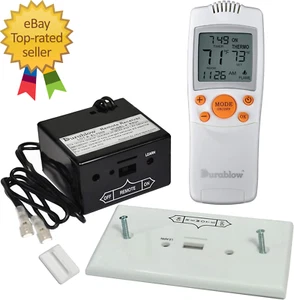 TR1003 On/Off Gas Fire Fireplace Remote Control Kit + Thermostat + Timer with LC - Picture 1 of 9
